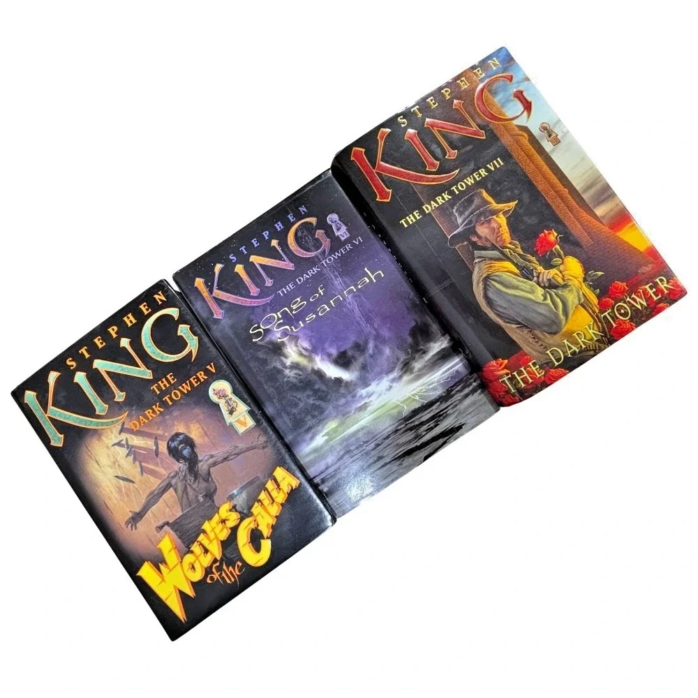 Stephen King Dark Tower Books 5 6 7 HC DJ Wolves Song Susannah Tower Set Lot